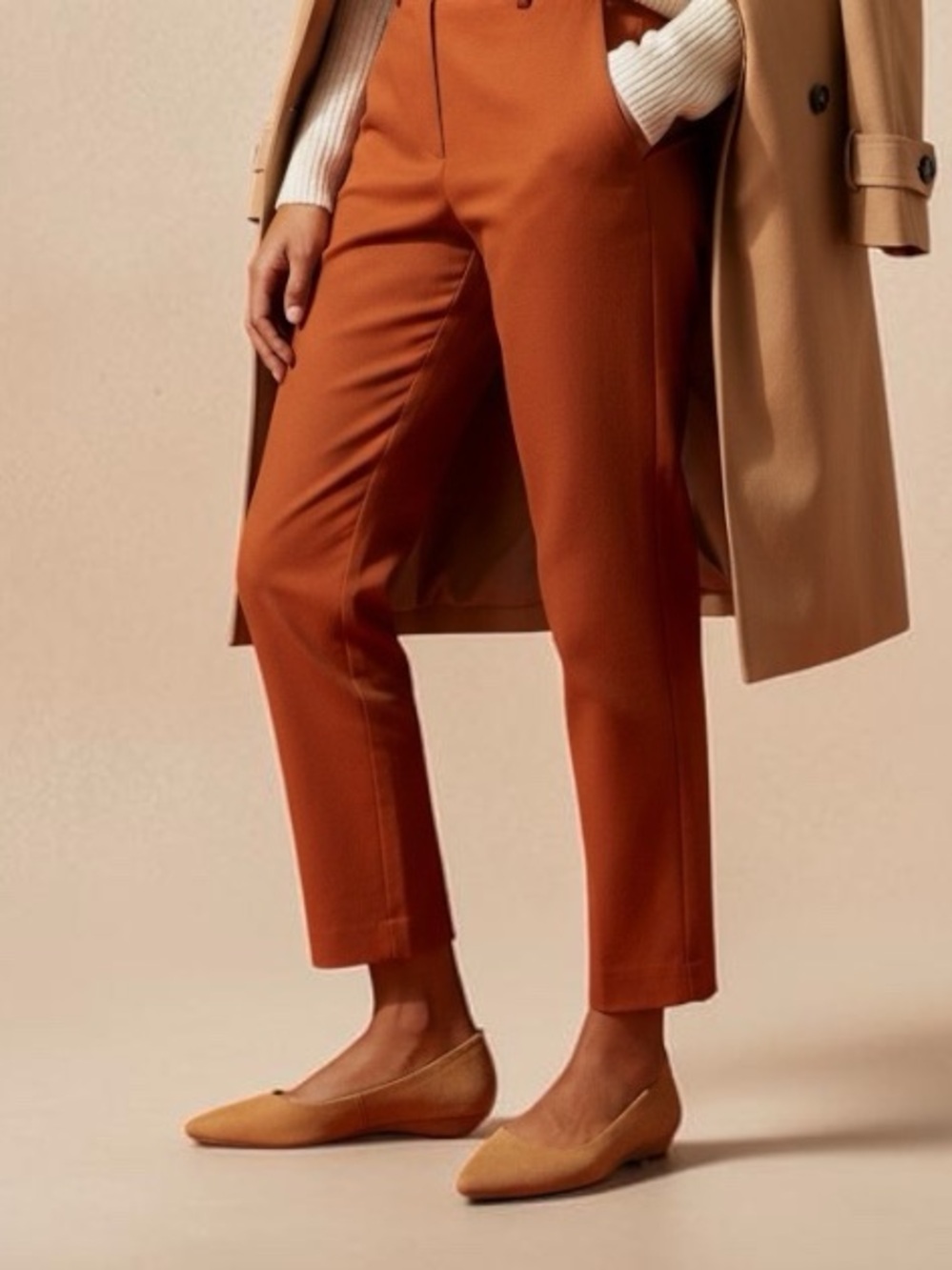 Corso Como Camel Pointed-Toe Flats